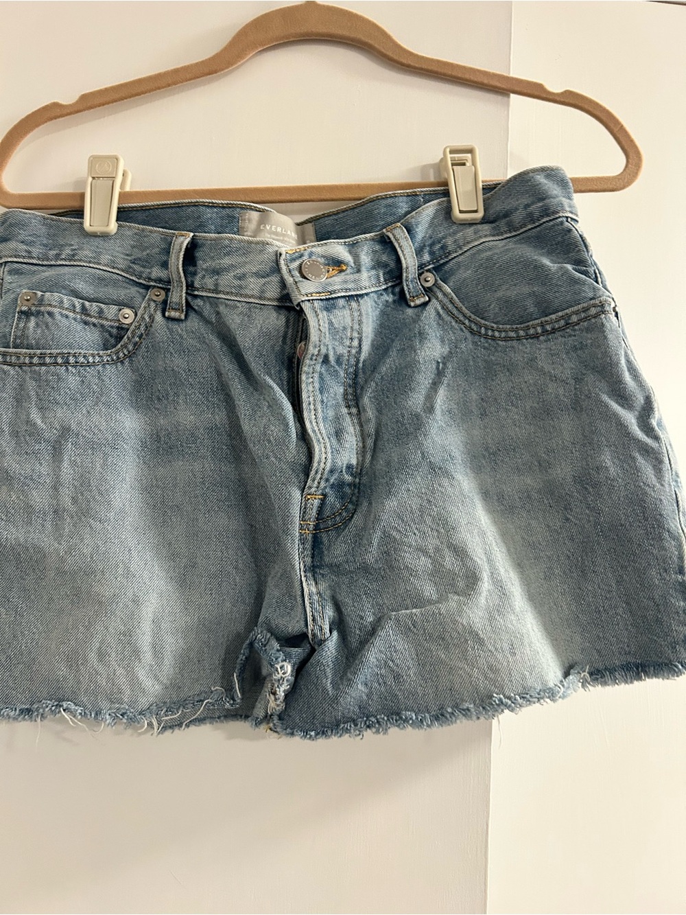 Everlane Classic Light Blue Denim Women's Shorts